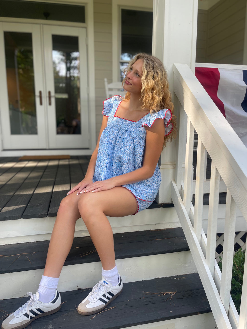 Blue Bamboo “Shakin’ Your Bacon” Two-Piece Custom Short Set