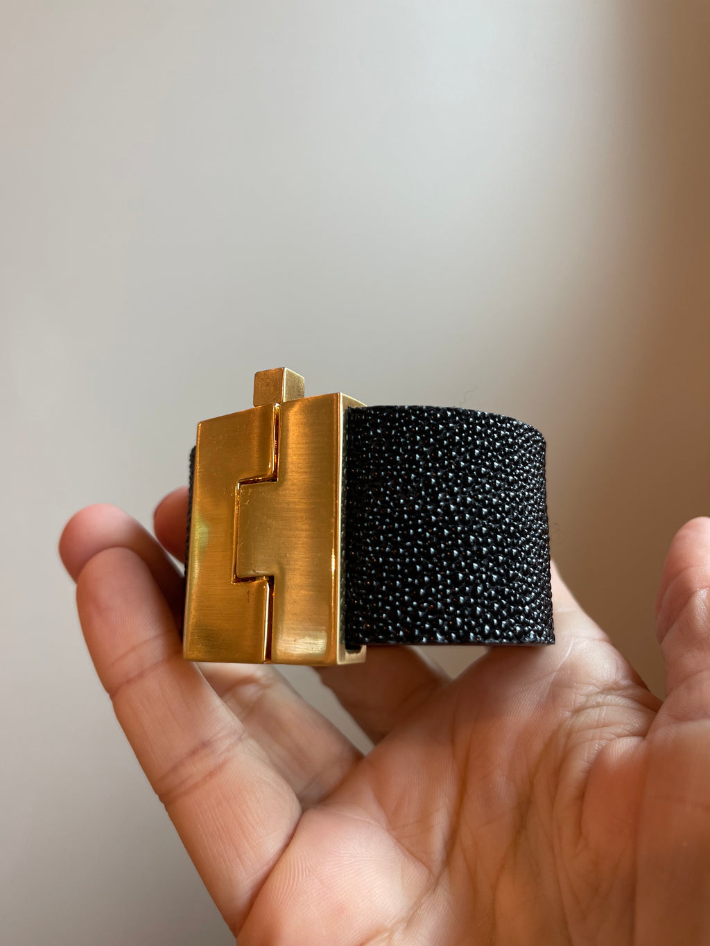 Wide Stingray Exotic Skin Bracelet (Small)